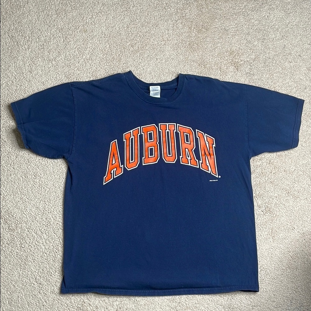 Gildan Navy Blue Auburn Short Sleeve Tee